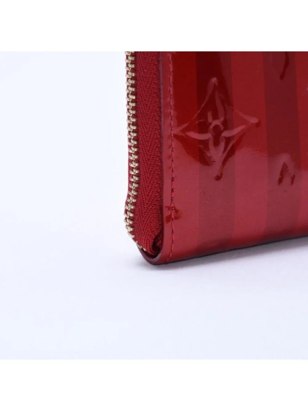 Louis Vuitton Wallet Monogram Vernis Zippy Coin Purse Pomme D'amour Gold